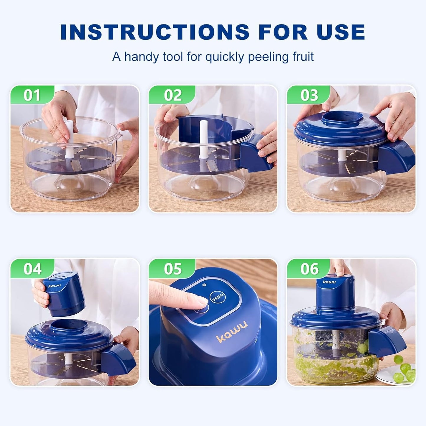 Rechargeable Electric Fruit & Garlic Peeler Machine