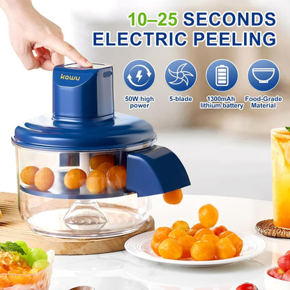 Rechargeable Electric Fruit & Garlic Peeler Machine